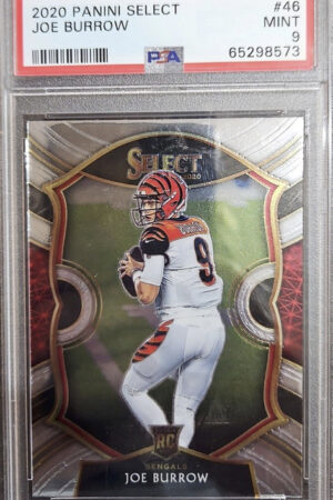 2020 Panini Select Joe Burrow number 46 Mint Grade 9 Serial number 65298573